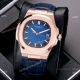 Best Copy Patek Philippe Nautilus 40mm Watches Rose Gold Brown Leather Band (4)_th.jpg